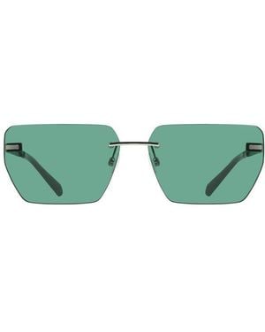 Calvin Klein Verde Metallo Sunglasses - Green
