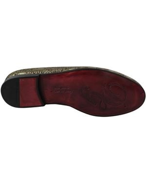 Dolce & Gabbana Jacquard Flats Loafers Shoes Acetate - Metallic