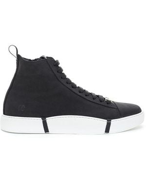 Roberto Cavalli Suede Leather High Top Trainers - Blue