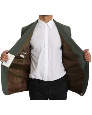 Romeo Gigli Linen Blazer One Piece Single Breasted Jacket - Black