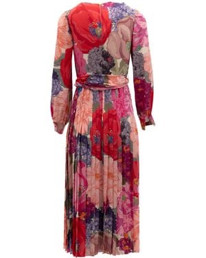 Valentino Garavani Multi-colour Floral Dress - Red