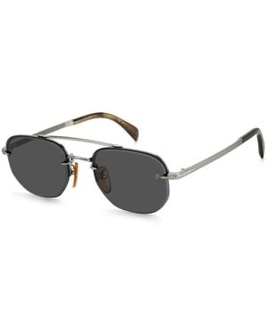 David Beckham Metal Sunglasses - Metallic