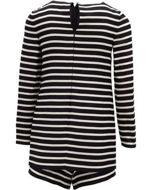 Valentino Garavani Striped Romper - Black