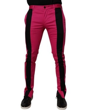 Dolce & Gabbana Side Stripe Detail Trousers - Red
