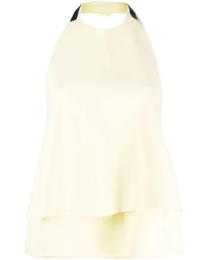 Jil Sander Halterneck Open-Back Top - Natural