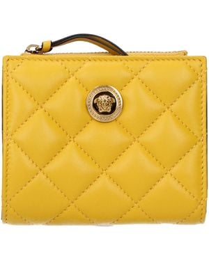 Versace Leather Wallet - Yellow