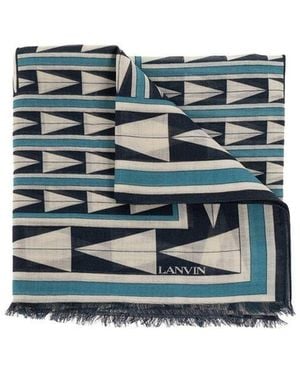 Lanvin Wool Scarf - Blue