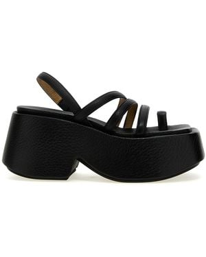 Marsèll Calfskin Stiletto Heel Sandals - Black