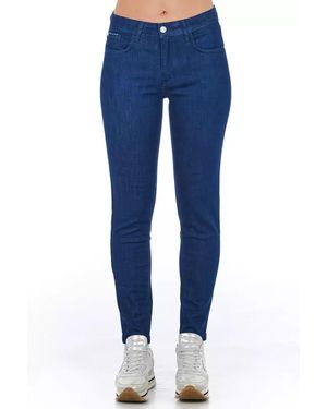 Frankie Morello Cotton Skinny Jean - Blue