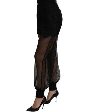 Dolce & Gabbana Silk-Blend Pant - Black