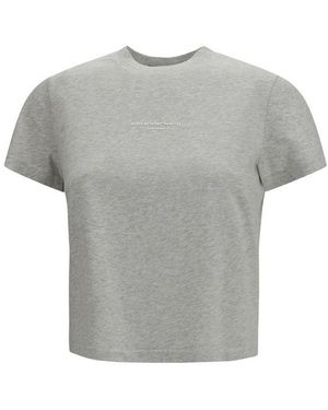 Alexander Wang Cotton T-Shirt - Gray