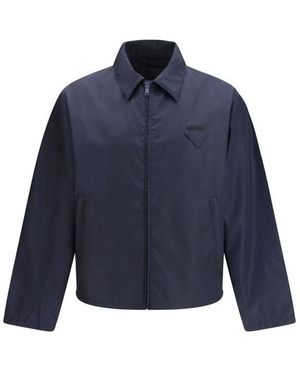 Prada Blue Nylon Shell Jacket
