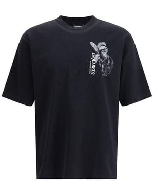 DSquared² Cotton T-Shirt - Black
