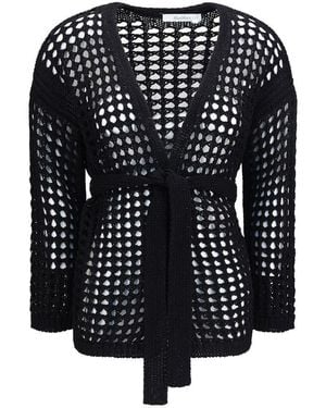 Max Mara Pure Cotton Cardigan - Black