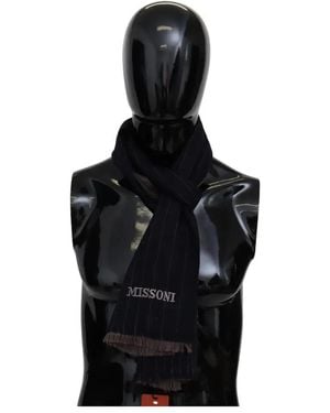 Missoni Wool Neck Wrap Scarf - Black