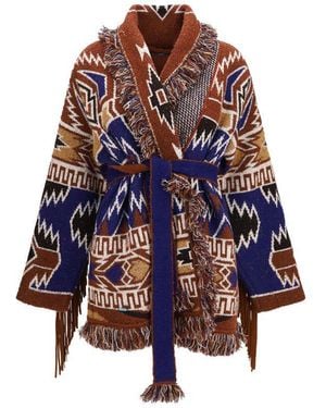 Alanui Wool Oves Aries Cardigan - Blue