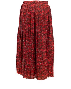 Valentino Garavani Midi Skirt With And Details - Red