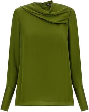 Tom Ford Silk Blouse - Green
