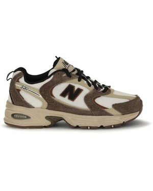 New Balance Brown Polyamide Athletic Trainers - Multicolour