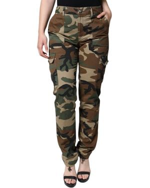 Dolce & Gabbana Camouflage Cargo Pants - Green