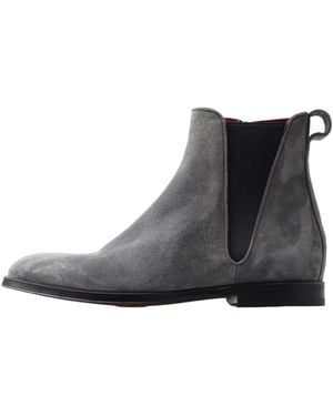 Dolce & Gabbana Leather Ankle Boots Shoes - Black