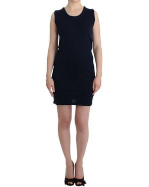 John Galliano Cotton Jersey Dress - Blue