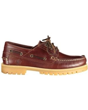 Lumberjack Leather Slip-On Loafers - Brown