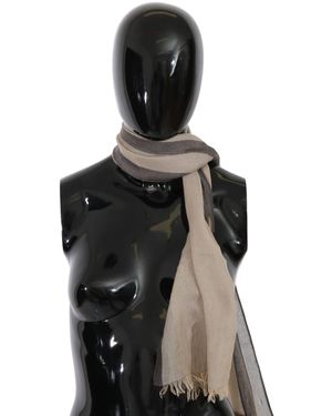 CoSTUME NATIONAL Cotton Shawl Scarf - Black