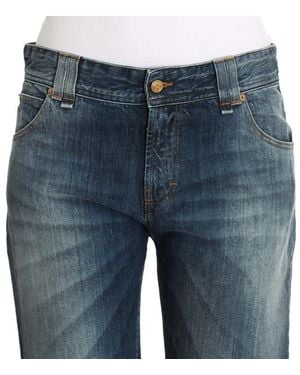 John Galliano Wash Relaxed Fit Cotton Stretch Denim Jeans - Blue