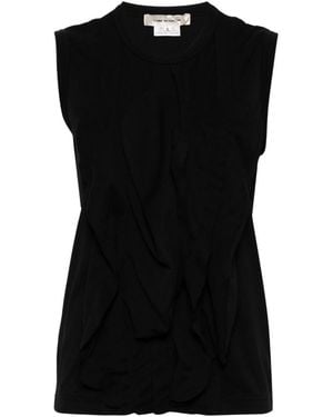 Comme des Garçons Ruffled Tank Top - Black