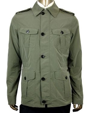 Gucci Soft Popeline Polyester Polyamide Peacoat (G 56 R Us 46 R) - Green