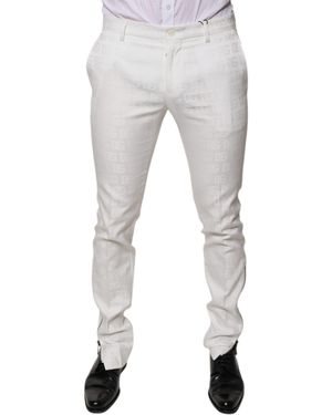 Dolce & Gabbana Trousers Slim Fit Logo - Grey