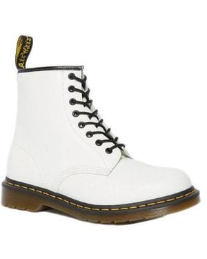 Dr. Martens White Leather Lace