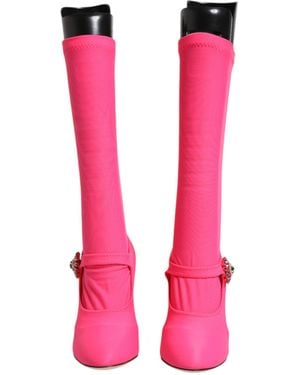 Dolce & Gabbana Heeled Boots - Pink