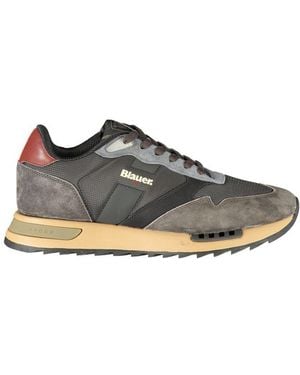 Blauer Polyester Athletic Sneakers - Gray