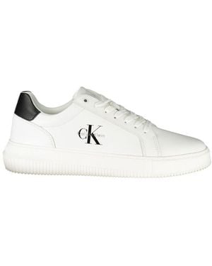 Calvin Klein Bianco Polyurethane Sneaker - White
