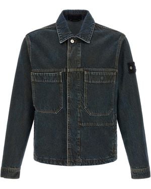 Stone Island Cotton Denim Jacket - Black
