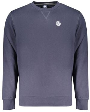 North Sails Blue Cotton Men's Sweatshirt