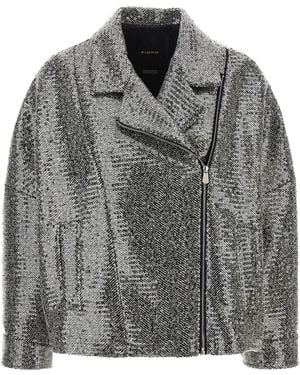 Pinko Polyester Bomber - Gray