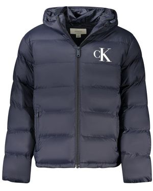 Calvin Klein Blu Poliammide Jacket - Blue