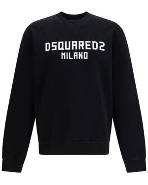 DSquared² Cotton Sweatshirt - Black