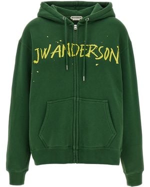 JW Anderson J. W.Anderson Cotton Hoodie - Green