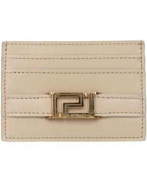 Versace Leather Cardholder - Natural
