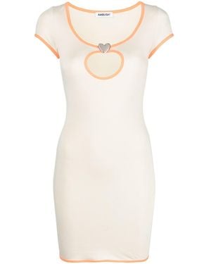 Ambush Cut-Out Mini Dress - Natural