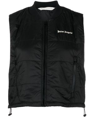 Palm Angels Classic Logo 100 Gr Vest - Black