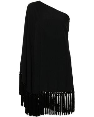 TALLER MARMO PRE Piccolo Arno Fringed Short Dress - Black