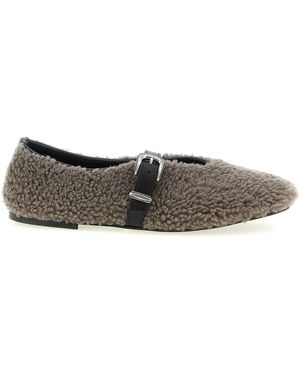 KATE CATE Jude Ballet Flats Calfskin Leather (Bos Taurus) Flat Shoes - Gray