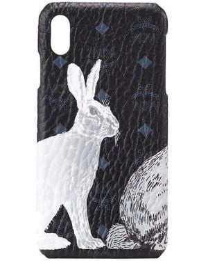 MCM Hide And Seek Bunny Visetos Iphone Xs Max Case - Black