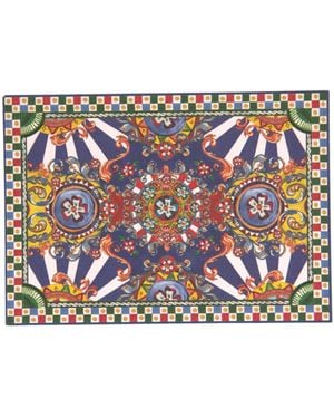 Dolce & Gabbana Carretto Siciliano Envelope Post Card Holder - Multicolor
