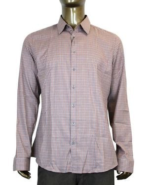 Gucci Dress Shirt Slim Fit Check - Purple